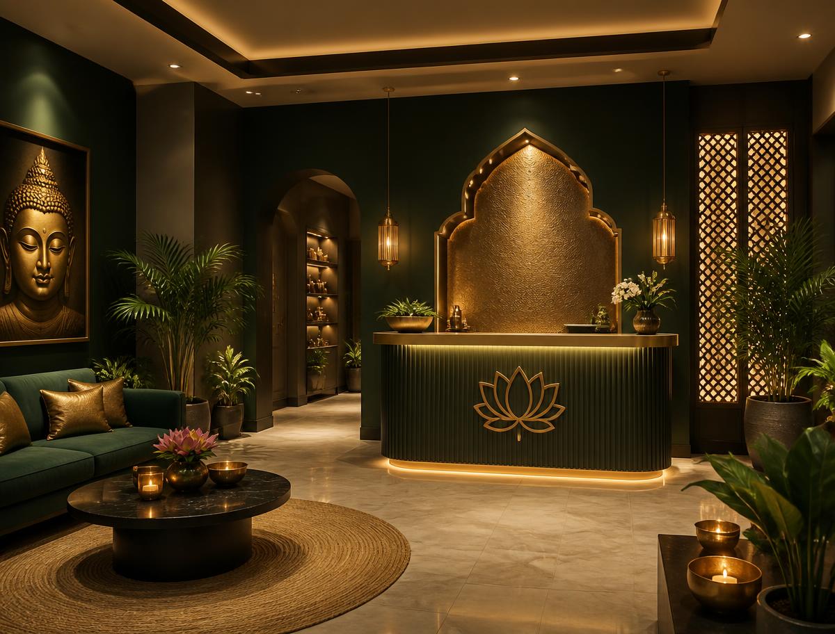 Reception of AIR LUXURY SPA in Karmanghat, Saroornagar