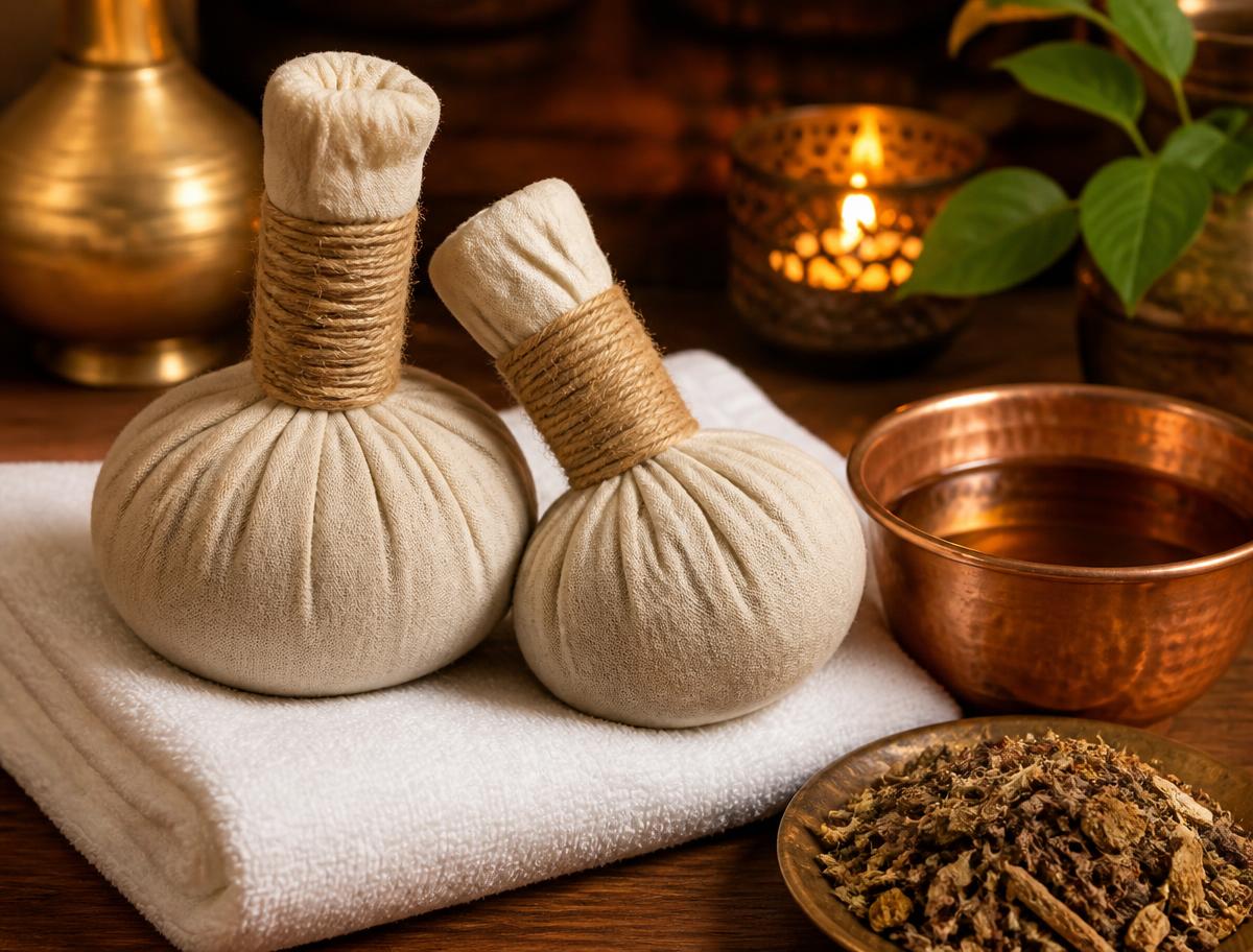 Herbal potli pouches at AIR LUXURY SPA Karmanghat, Saroornagar