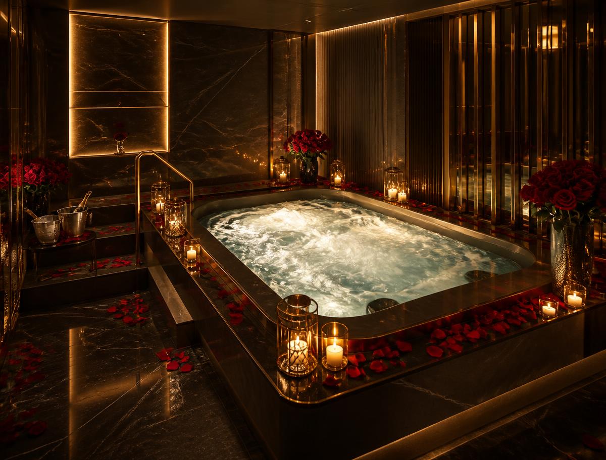 VIP jacuzzi suite at AIR LUXURY SPA Saroornagar